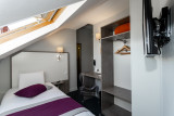 Hôtel de Champagne - Petite chambre mansardée - © Champagne hôtel Angers Hôtel de Champagne - Petite chambre mansardée